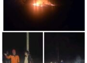 Api Melalap Tumpukan Kayu Di Desa Mananggini Akibat Cuaca Panas