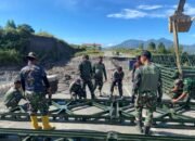 Satgas Gulbencal Percepat Pembangunan Jembatan Bailey di Bener Meriah, Akses Vital Kembali Terbuka