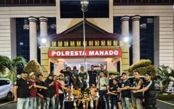 Resmob Polresta Manado Amankan Tiga Pelaku Pengeroyokan Anggota Polri dan Warga