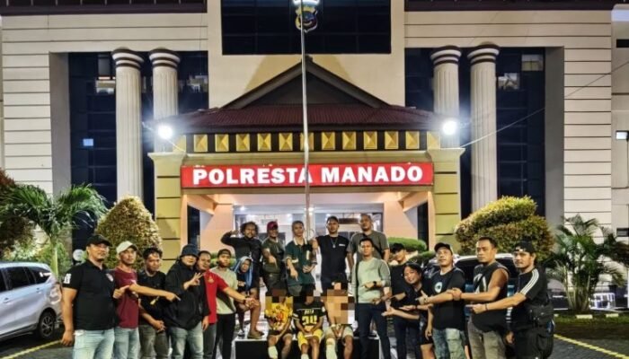 Resmob Polresta Manado Amankan Tiga Pelaku Pengeroyokan Anggota Polri dan Warga