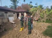 Babinsa 09/BM Dampingi Tim Tim Enumerator Data Rumah Warga Terdampak Bencana Alam Tahap II