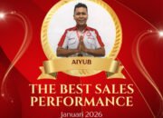 Aiyub Raih The Best Sales Performance Januari 2026, Harumkan NSS Grong-Grong Area Sumut–Aceh