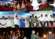 Bupati Deli Serdang Lepas Peserta Pawai Obor Takbiran Pemkab Deli Serdang Hari Raya Idul Fitri 1447 Hijriah di Kecamatan Pantai Labu