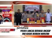 Polres Langsa Ungkap 2 Kasus Sabu 2,039 Kg, Empat Tersangka Diamankan