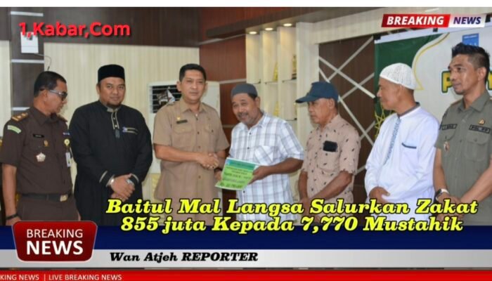Ribuan Mustahik di Langsa Terima Bantuan Zakat dari Pemko Sebanyak 7,700 Orang