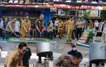 Pemusnahan Barang Bukti di Polrestabes Medan, Rico Waas : Pemko Medan dan Forkopimda Komitmen Tutup Semua Celah Narkoba dan Judi di Kota Medan