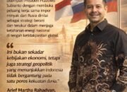 Arief Martha Rahadyan: Diplomasi Energi Prabowo Bukti Keberanian Jaga Kedaulatan di Tengah Krisis Global