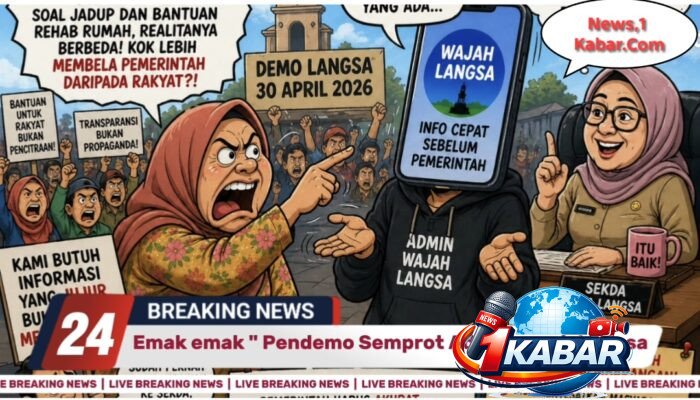 Emak-Emak “Semprot” Admin Wajah Langsa Saat Demo, Soroti Informasi Bantuan yang Dinilai Menyesatkan